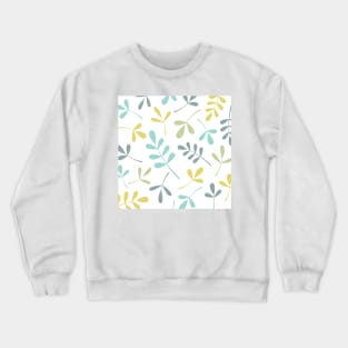 Assorted Lg Leaf Silhouettes Color Mix Crewneck Sweatshirt